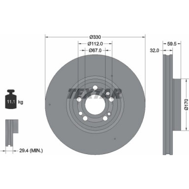 Bremsscheibe | 92307105