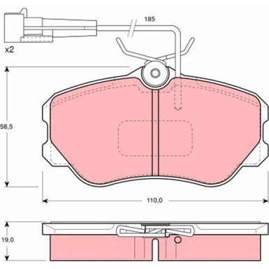 Bremsklötze VA | ALFA 164,FIAT,LANCIA Thema 84 | GDB1095 Bremsklötze VA | ALFA 164,FIAT,LANCIA Thema 84 | GDB1095