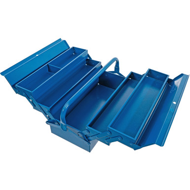 BGS Metall-Werkzeugkasten | leer | 420 x 200 x 200 mm | 5 Fächer | 33000