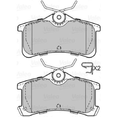 VALEO Bremsbeläge 598810