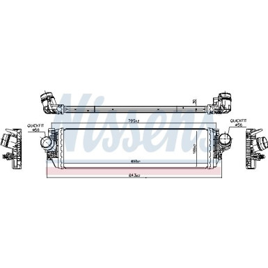 Ladeluftkühler PKW | Ford Focus IV 1.0 Ecoboost 18 | 961504