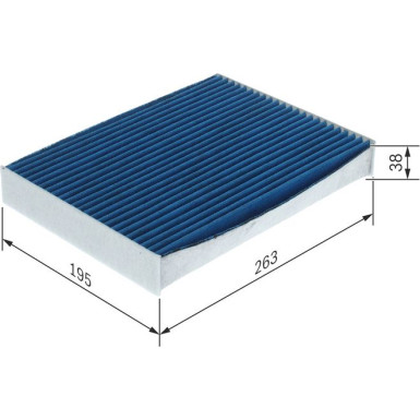 Aktivkohleinnenraumfilter | FIAT,OPEL,RENAULT Trafic 08 | 0 986 628 637