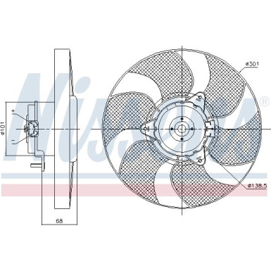 Kühlerlüfter PKW | VW Caddy II 95 | 85900 Kühlerlüfter PKW | VW Caddy II 95 | 85900