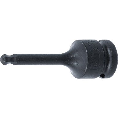 BGS Kraft-Bit-Einsatz | Länge 75 mm | Antrieb Innenvierkant 12,5 mm (1/2"""") | Innensechskant mit Kugelkopf 6 mm | 5488-6