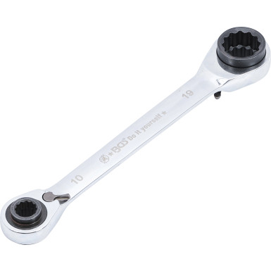 BGS Ratschen-Ringschlüssel 4-in-1 SW 10 x 13 - 17 x 19 mm BGS Do it yourself 30007