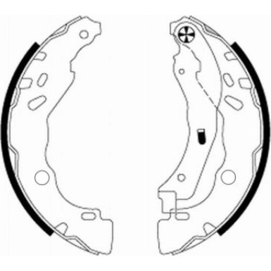 91077200 Bremsbackensatz 91077200 Bremsbackensatz