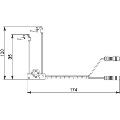 1 987 474 584 Warnkontakt, Bremsbelagverschleiß