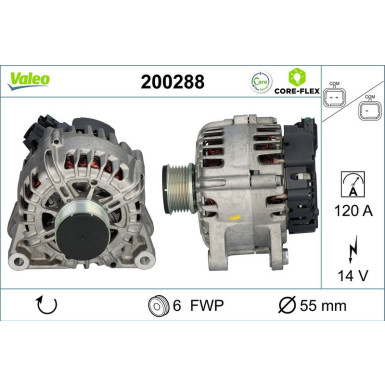 VALEO Generator 200288 VALEO CORE-FLEX