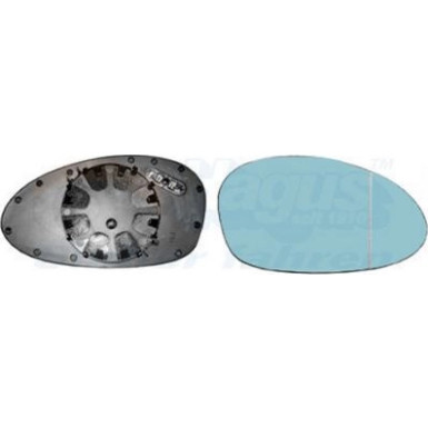 Spiegelglas, Außenspiegel | BMW 3ER E90 Asph., blau OE 51167145268 | 657838