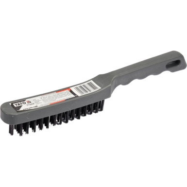 YT-6354 Stahldrathb÷rste 4-Reihig Kunststoffgriff