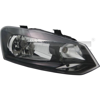 Scheinwerfer R H4 +LWR +MOT SCHWARZ/CHROM | VW POLO 6,09-4,14 | 7267,513,1