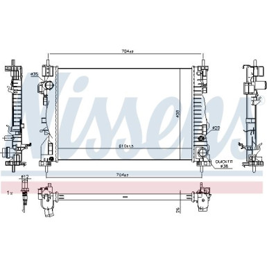 Wasserkühler PKW | ALFA Giulietta 1.4 T 10 | 60062