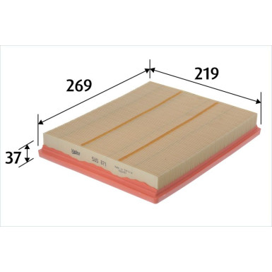VALEO Luftfilter | 585871