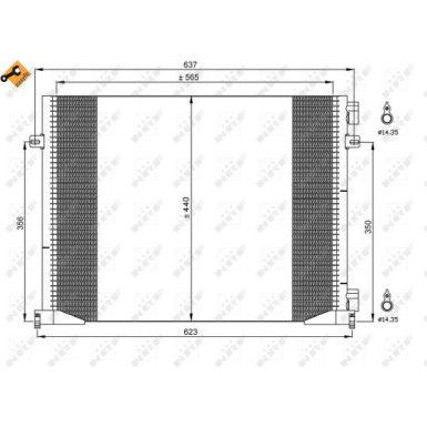 Kondensator, Klimaanlage EASY FIT 35482