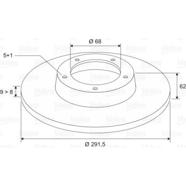 VALEO Bremsscheibe 197106