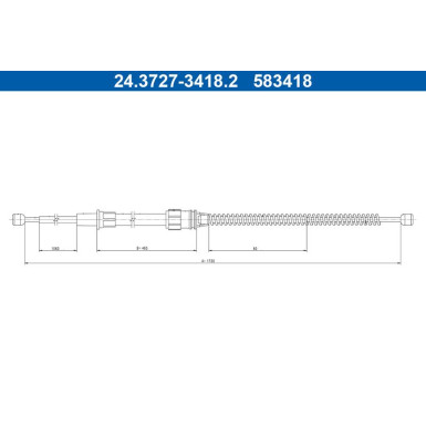 SEILZUG, FESTSTELLBREMSE | 24.3727-3418.2 SEILZUG, FESTSTELLBREMSE | 24.3727-3418.2