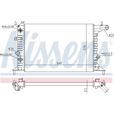 Wasserkühler PKW | OPEL Vectra B | 630691