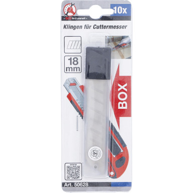BGS Ersatzklingen-Satz 18 mm 10-tlg BGS Do it yourself 50628