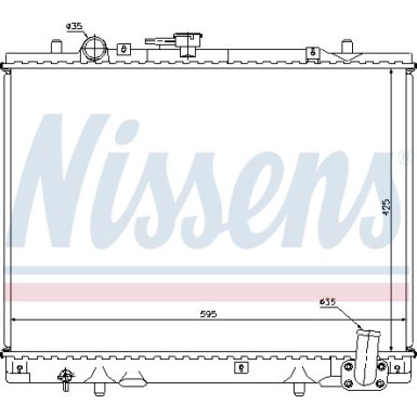 Wasserkühler PKW | MITSUBISHI L200 2,5 TD 96 | 62892