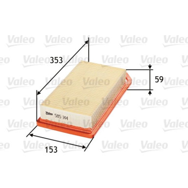 VALEO Luftfilter | 585144