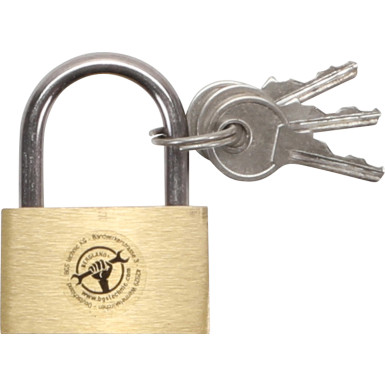 BGS Messing-Vorhängeschloss 30 mm BGS Do it yourself 3096