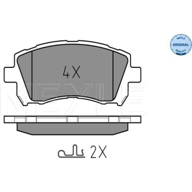 Bremsbelagsatz Subaru P. Impreza 00-/Forester/Legacy 98- Mit Sensor | 025 235 5817/W