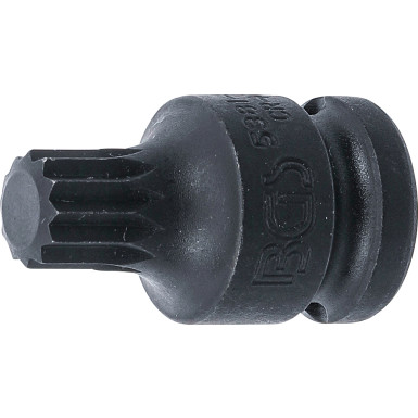 BGS Kraft-Bit-Einsatz | Antrieb Innenvierkant 12,5 mm (1/2"""") | Innenvielzahn (für XZN) M14 | 5381-M14