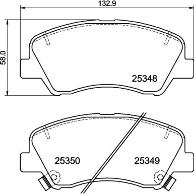 BREMBO Bremsklötze VA | HYUNDAI KIA | P 30 122