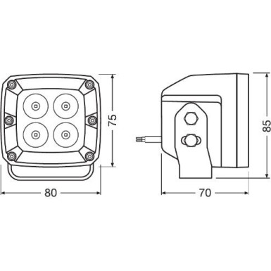 LEDWL101-SP Arbeitsscheinwerfer LEDriving® CUBE VX80-SP LEDWL101-SP Arbeitsscheinwerfer LEDriving® CUBE VX80-SP