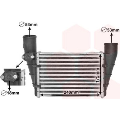 VAN WEZEL Ladeluftkühler 03004112 IR PLUS