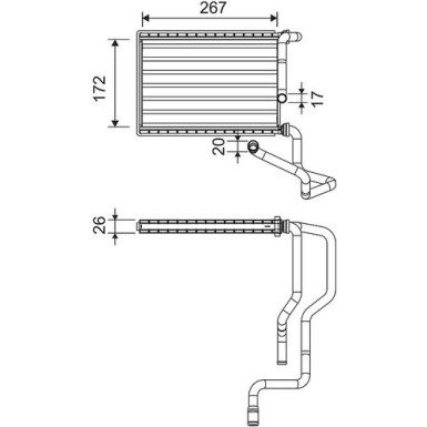 VALEO Heizkörper 811579
