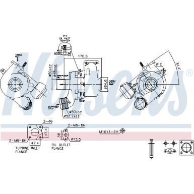 Nissens Turbo ALFA 147,156,GT,FIAT 97 FACTORY NEW 93491