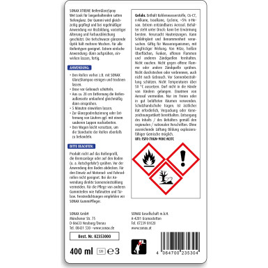 Sonax Xtreme Reifen Glanz Spray 400ml XTREME ReifenGlanzSpray 02353000