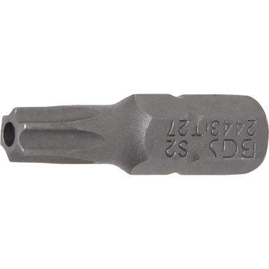 BGS Bit | Länge 25 mm | Antrieb Außensechskant 6,3 mm (1/4"""") | T-Profil (für Torx) mit Bohrung T27 | 2443