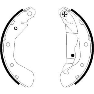 91058200 Bremsbackensatz 91058200 Bremsbackensatz