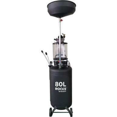 Rooks Ölabsauggerät mit Kontrollbehälter – 80L | OK-083001