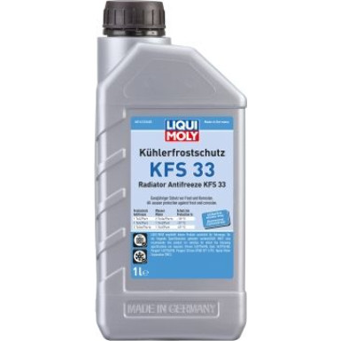 Liqui Moly Kühlerfrostschutz KFS 33 1 l | 1 Liter, Kanister Kunststoff Liqui Moly Kühlerfrostschutz KFS 33 1 l | 1 Liter, Kanister Kunststoff