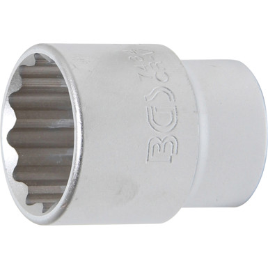 BGS Steckschlüssel-Einsatz Zwölfkant | Antrieb Innenvierkant 20 mm (3/4"""") | SW 34 mm | 7434
