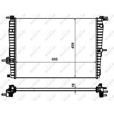 NRF Motorkühler NRF Motorkühler