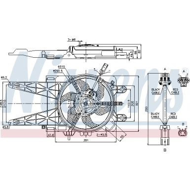 Kühlerlüfter PKW | FIAT Punto II 99-03 | 85051