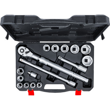 BGS Steckschlüssel-Satz mit Umschaltknarre, ausziehbar Antrieb 20 mm (3/4 ) SW 19 - 50 mm 16-tlg BGS Do it yourself 71024