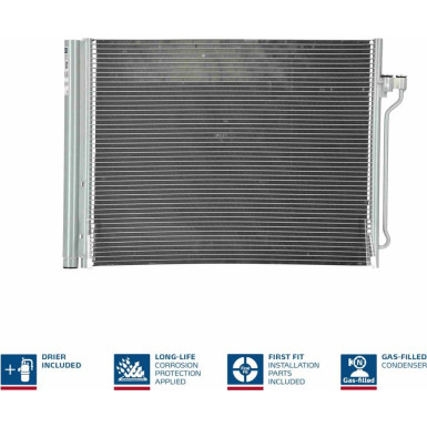 Kondensator PKW BMW 5 F10-F11-F18 (10-) 523 I FIRST FIT 940288