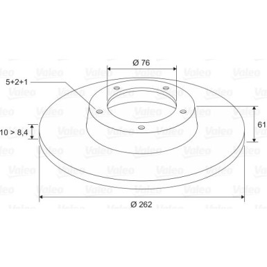 VALEO Bremsscheibe 197121