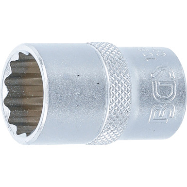 BGS Steckschlüssel-Einsatz Zwölfkant | Antrieb Innenvierkant 12,5 mm (1/2"""") | SW 17 mm | 10637