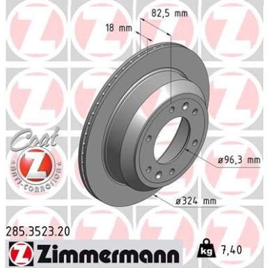 ZIMMERMANN Bremsscheibe ZIMMERMANN Bremsscheibe