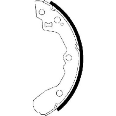 91065000 Bremsbackensatz 91065000 Bremsbackensatz