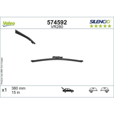 VALEO Silencio Rear (1Stk) | Flachbalkenwischer | 574592
