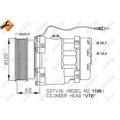 Kompressor, Klimaanlage | 32711