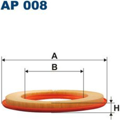 FILTRON Luftfilter AP 008