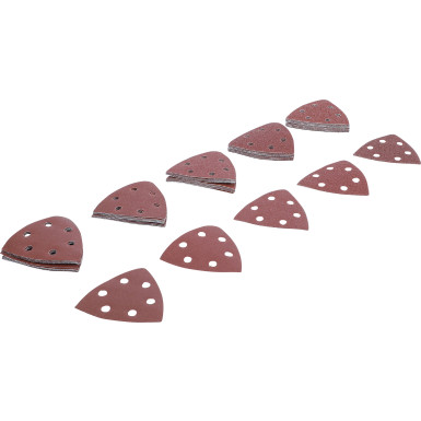 BGS Schleifblatt-Satz für Dreieckschleifer 95 x 95 mm K 40 - 180 50-tlg BGS Do it yourself 80815